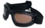 Angle of SW Folding Goggle Style #66 in Matte Black Frame with Amber Lenses, Women's and Men's  