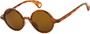 Angle of Gully #849 in Brown Tortoise Frame, Women's and Men's Round Sunglasses