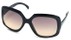 Angle of SW Plastic Fashion Style #495 in Black Frame with Amber Lenses, Women's and Men's  