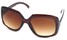 Angle of SW Plastic Fashion Style #495 in Brown Frame, Women's and Men's  