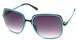 Angle of SW Square Style #402 in Black and Blue Frame, Women's and Men's  