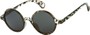 Angle of Gully #849 in Grey Tortoise Frame, Women's and Men's Round Sunglasses