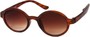 Angle of SW Round Retro Style #9560 in Matte Tortoise Frame, Women's and Men's  