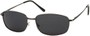 Angle of Excursion #5302 in Matte Grey Frame with Dark Smoke Lenses, Women's and Men's Retro Square Sunglasses