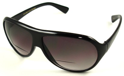 Angle of SW Bifocal Style #7972 in Black, Women's and Men's  