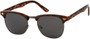 Angle of Whistler #324 in Brown Tortoise/Grey Frame with Grey Lenses, Women's and Men's Browline Sunglasses