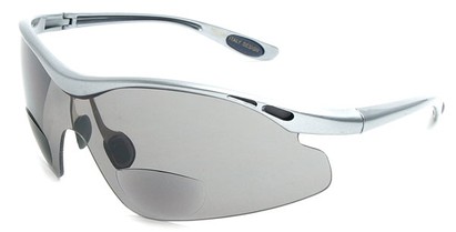 Angle of Explorer #7989 in Silver, Women's and Men's Sport & Wrap-Around Reading Sunglasses