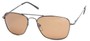 Angle of SW Polarized Aviator Style #753 in Grey Frame with Amber Lenses, Women's and Men's  