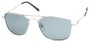 Angle of SW Polarized Aviator Style #753 in Silver Frame with Smoke Lenses, Women's and Men's  