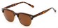 Angle of Singapore #8397 in Tortoise and Gold Frame with Amber Lenses, Women's and Men's Browline Sunglasses