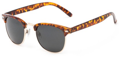 Angle of Harlem in Tortoise Frame with Grey Lenses, Women's and Men's Browline Sunglasses