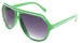 Angle of SW Aviator Style #1351 in Green with White, Women's and Men's  