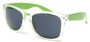 Angle of Neon in Neon Green/Clear Frame, Women's and Men's  