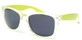 Angle of Neon in Neon Yellow/Clear Frame, Women's and Men's  