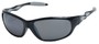 Angle of Gadabout #708 in Black and Grey Frame, Women's and Men's Sport & Wrap-Around Sunglasses