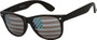 Angle of Shiprock #2166 in Black Frame with USA lenses, Women's and Men's Retro Square Sunglasses