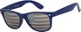 Angle of Shiprock #2166 in Blue Frame with USA lenses, Women's and Men's Retro Square Sunglasses