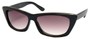 Angle of SW Modified Retro Style #8843 in Black Frame, Women's and Men's  