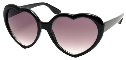 Angle of SW Heart Style #8847 in Black Frame, Women's and Men's  