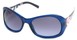 Angle of SW Floral Style #902 in Dark Blue Frame, Women's and Men's  
