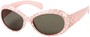Angle of SW Kid's Polka Dot Style #9111 in Light Pink Frame, Women's and Men's  