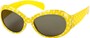 Angle of SW Kid's Polka Dot Style #9111 in Yellow Frame, Women's and Men's  