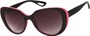 Angle of SW Retro Style #2001 in Black/Pink Frame with Smoke Lenses, Women's and Men's  
