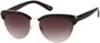 Angle of SW Retro Style #3077 in Black/Silver Frame with Smoke Lenses, Women's and Men's  
