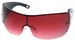 Angle of SW Shield Style #1189 in Black and Pink Frame, Women's and Men's  