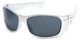Angle of SW Fashion Style #9702 in Silver Frame, Women's and Men's  