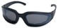 Angle of SW Padded Style #9889 in Matte Black with Smoke Lenses, Women's and Men's  
