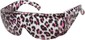 Angle of SW Animal Print Shield Style #1228 in Pink/Clear Leopard Frame, Women's and Men's  