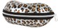Angle of Large Leopard Print Case #1008 in Silver Leopard, Women's and Men's  