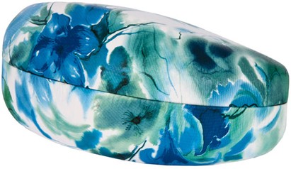 Angle of Extra Large Floral Print Case #1001 in Blue Floral, Women's and Men's  