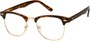 Angle of Burt #627 in Brown Tortoise/Gold Frame, Women's and Men's Retro Square Sunglasses