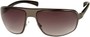 Angle of SW Large Aviator Style #1170 in Grey/Black Frame with Smoke Lenses, Women's and Men's  
