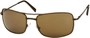 Angle of SW Large Square Aviator Style #1618 in Bronze/Brown Frame with Amber Lenses, Women's and Men's  