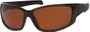 Angle of Alps #1898 in Black Frame with Amber Lenses, Women's and Men's Sport & Wrap-Around Sunglasses