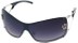 Angle of SW Shield Style #1244 in Silver Frame with Smoke Lenses, Women's and Men's  
