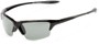 Angle of Moscow #8513 in Glossy Black Frame with Smoke Lenses, Women's and Men's Sport & Wrap-Around Sunglasses