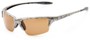 Angle of Moscow #8513 in Silver Camo Frame with Amber Lenses, Women's and Men's Sport & Wrap-Around Sunglasses