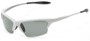 Angle of Moscow #8513 in Glossy White Frame with Smoke Lenses, Women's and Men's Sport & Wrap-Around Sunglasses