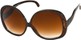 Angle of Cheyenne #9877 in Dark Tortoise Frame with Amber Lenses, Women's Round Sunglasses
