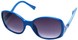 Angle of SW Oversized Style #408 in Blue and Silver Frame, Women's and Men's  