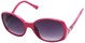 Angle of SW Oversized Style #408 in Pink and Silver Frame, Women's and Men's  
