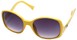 Angle of SW Oversized Style #408 in Yellow and Silver Frame, Women's and Men's  