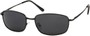 Angle of Excursion #5302 in Matte Black Frame with Dark Smoke Lenses, Women's and Men's Retro Square Sunglasses