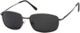 Angle of Excursion #5302 in Glossy Grey Frame with Dark Smoke Lenses, Women's and Men's Retro Square Sunglasses