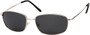 Angle of Excursion #5302 in Matte Silver Frame with Dark Smoke Lenses, Women's and Men's Retro Square Sunglasses