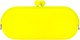 Angle of Large Neon Jelly Sunglasses Case #14 in Yellow, Women's and Men's  